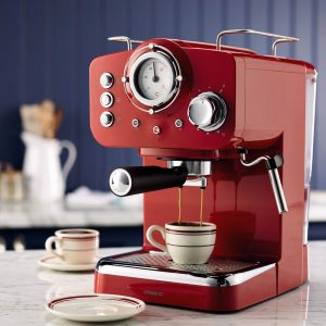 Aparat za espresso kafu-retro dizajn crveni